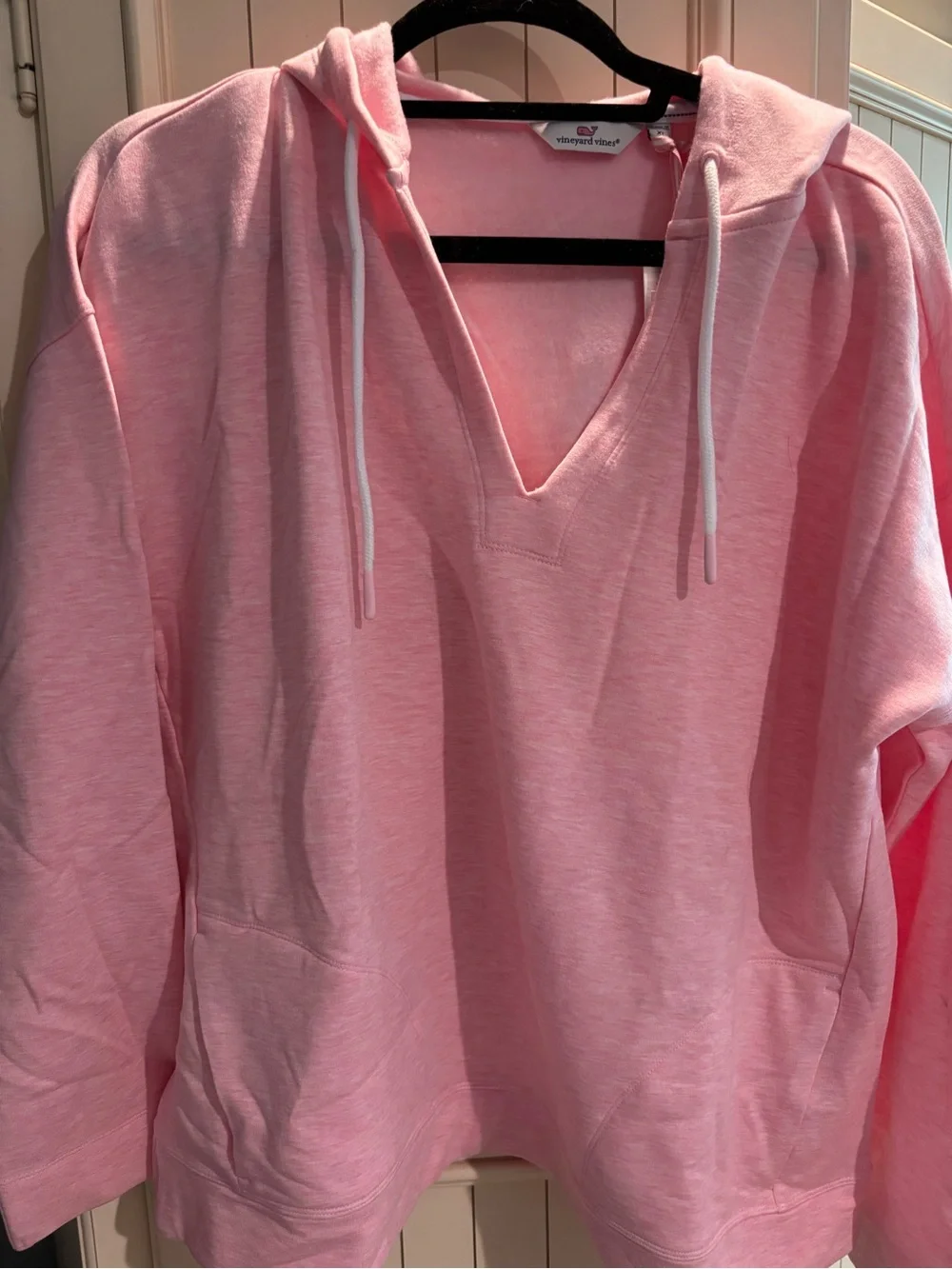 Vineyard Vines Flamingo Heather Pink Popover Hoodie - Picture 1 of 5